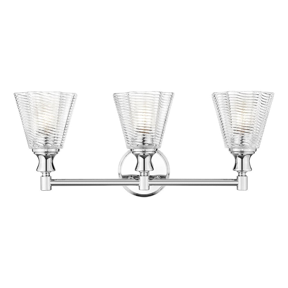 Auden 3 Light Chrome Vanity