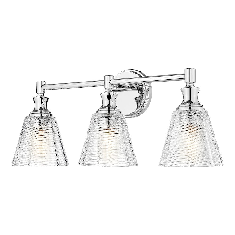 Auden 3 Light Chrome Vanity
