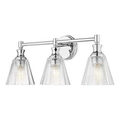Auden 3 Light Chrome Vanity
