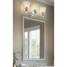 Auden 3 Light Chrome Vanity