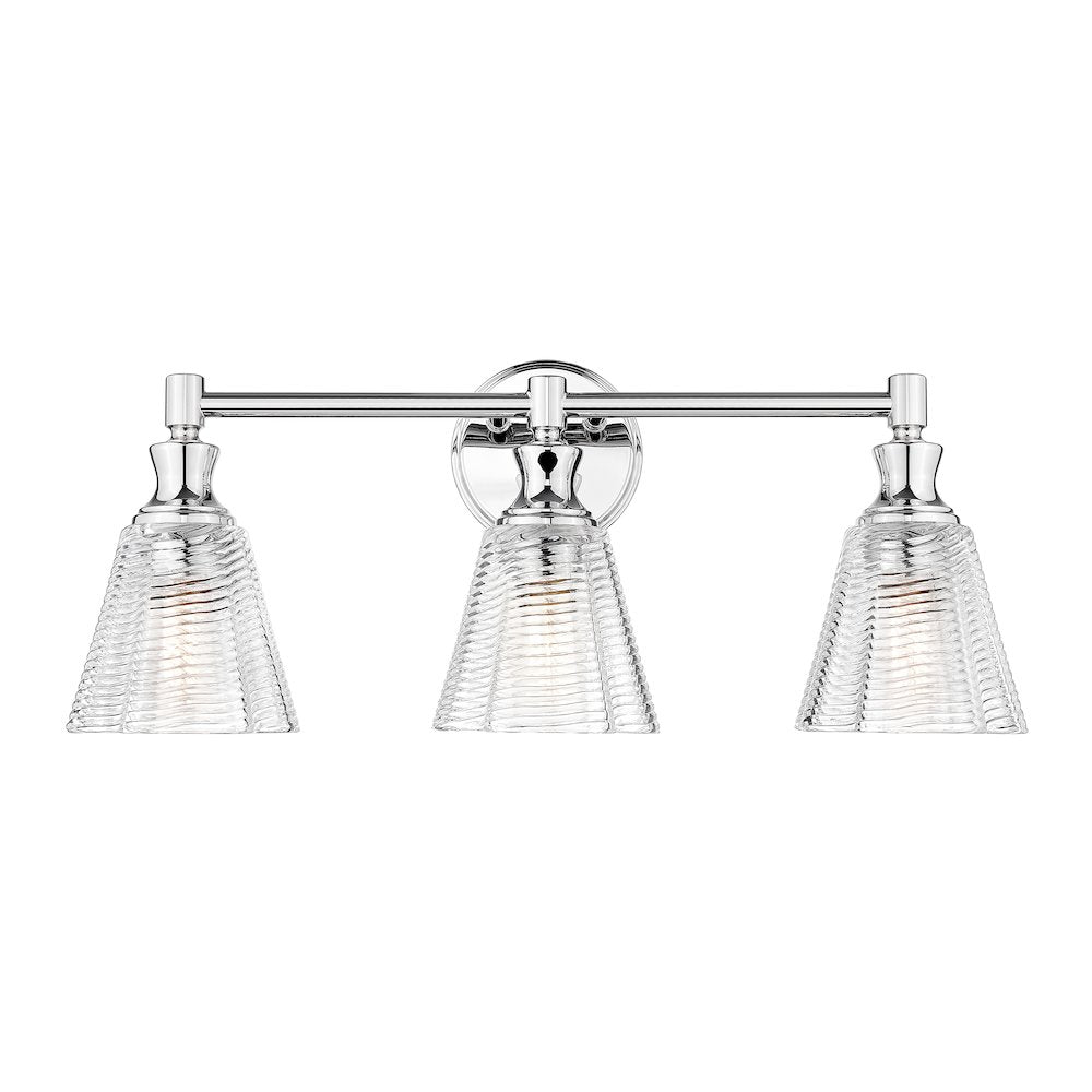Auden 3 Light Chrome Vanity