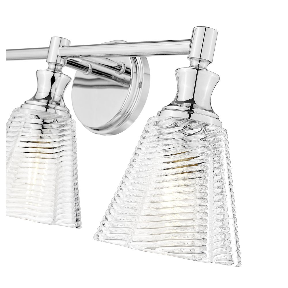 Auden 3 Light Chrome Vanity