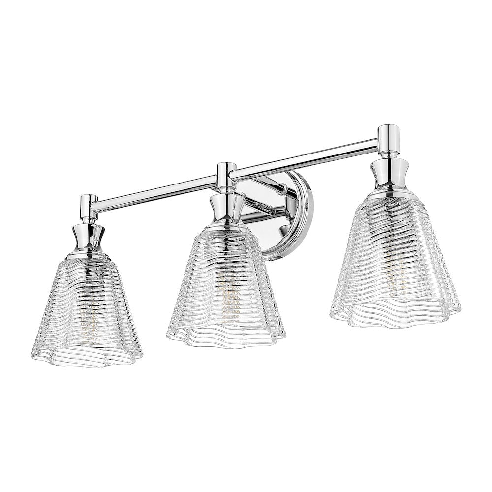 Auden 3 Light Chrome Vanity