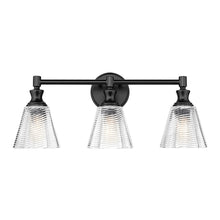 Auden 3 Light Matte Black Vanity