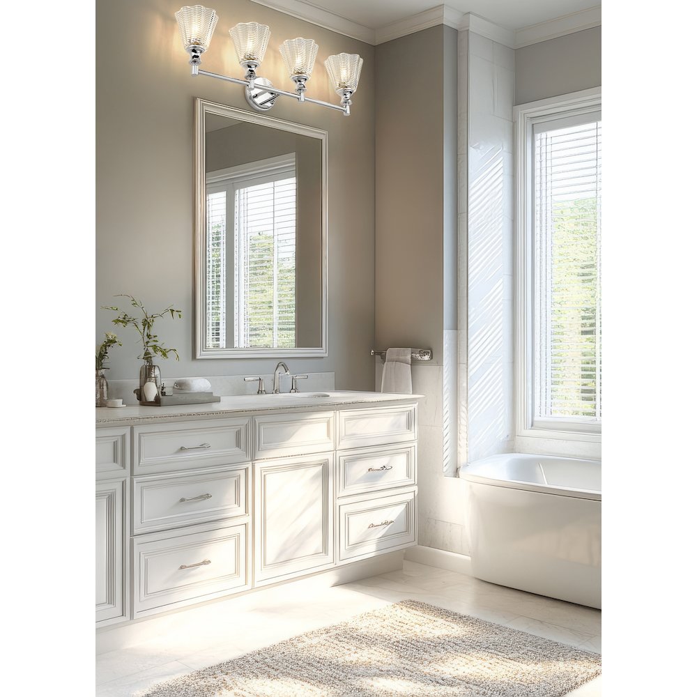 Auden 4 Light Chrome Vanity