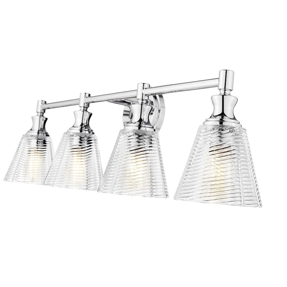 Auden 4 Light Chrome Vanity