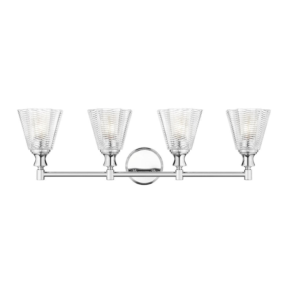Auden 4 Light Chrome Vanity