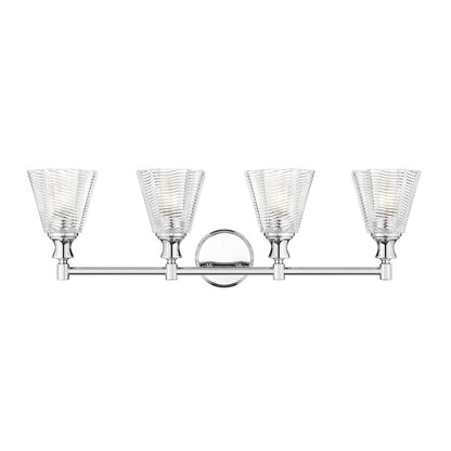 Auden 4 Light Chrome Vanity