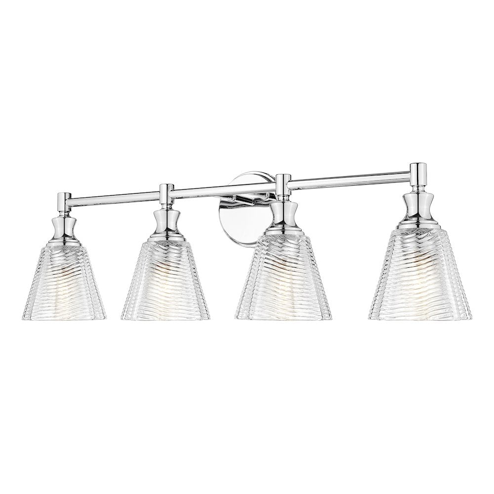Auden 4 Light Chrome Vanity
