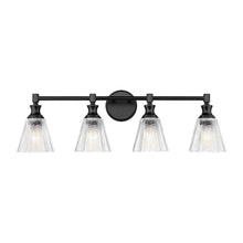 Auden 4 Light Matte Black Vanity