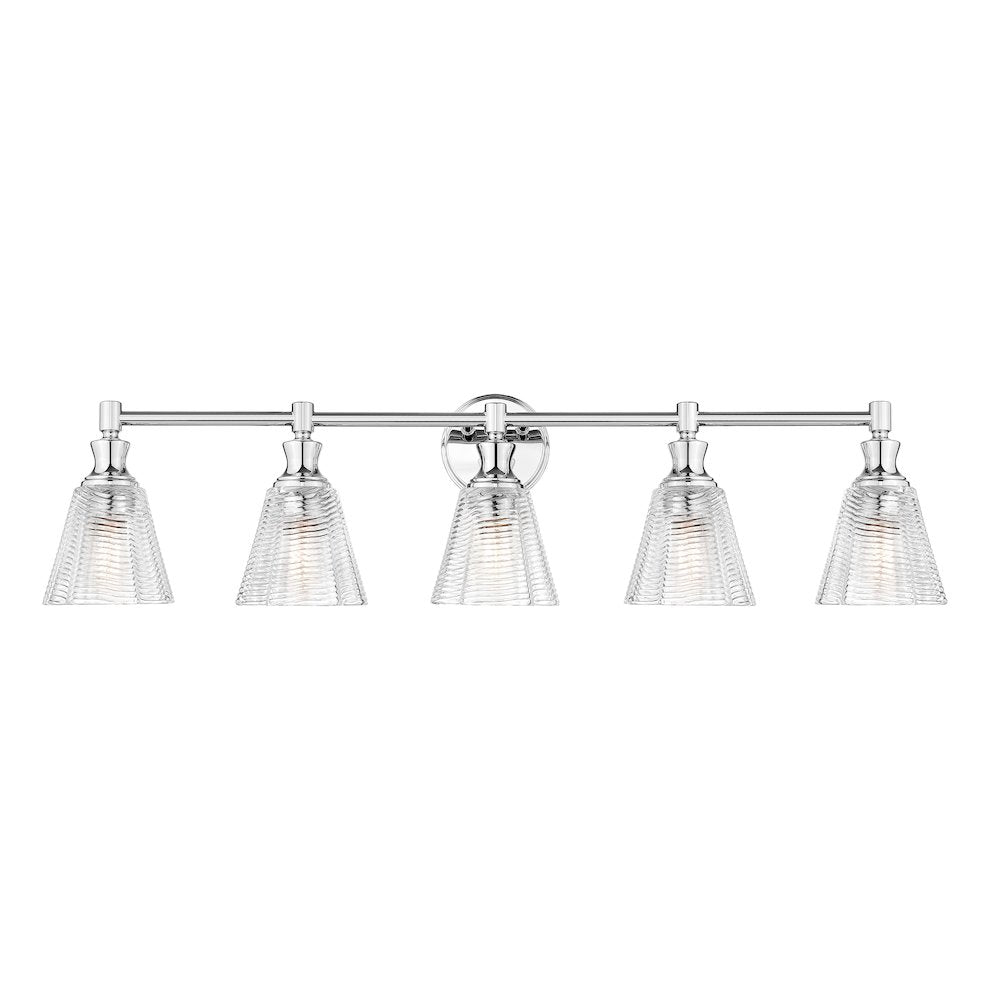 Auden 5 Light Chrome Vanity