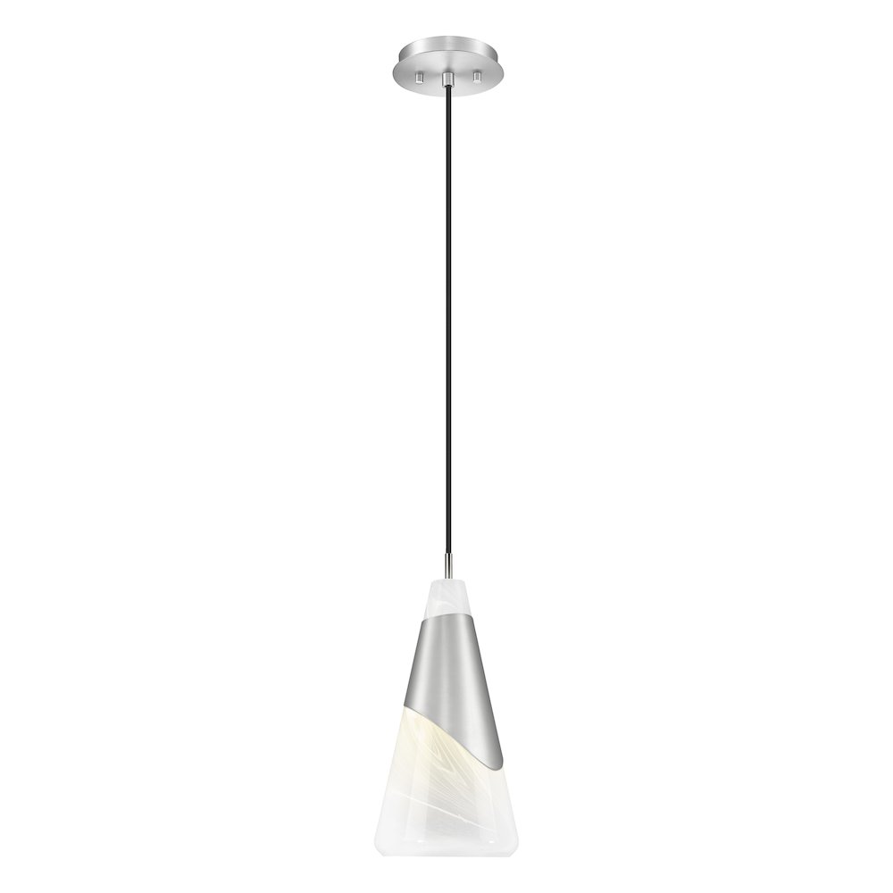 Z-Lite Aimie 1 Light Pendant, Brushed Nickel
