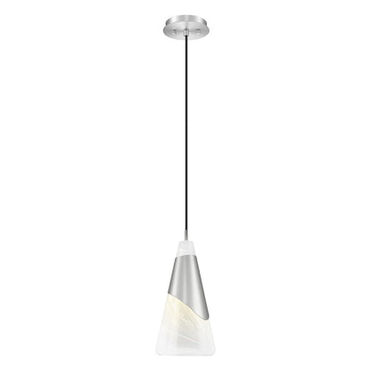 Z-Lite Aimie 1 Light Pendant, Brushed Nickel