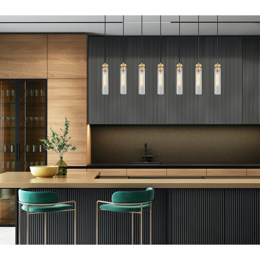 Z-Lite 7 Light Linear Chandelier