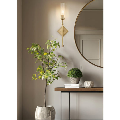 Z-Lite 1 Light Wall Sconce, Modern Gold