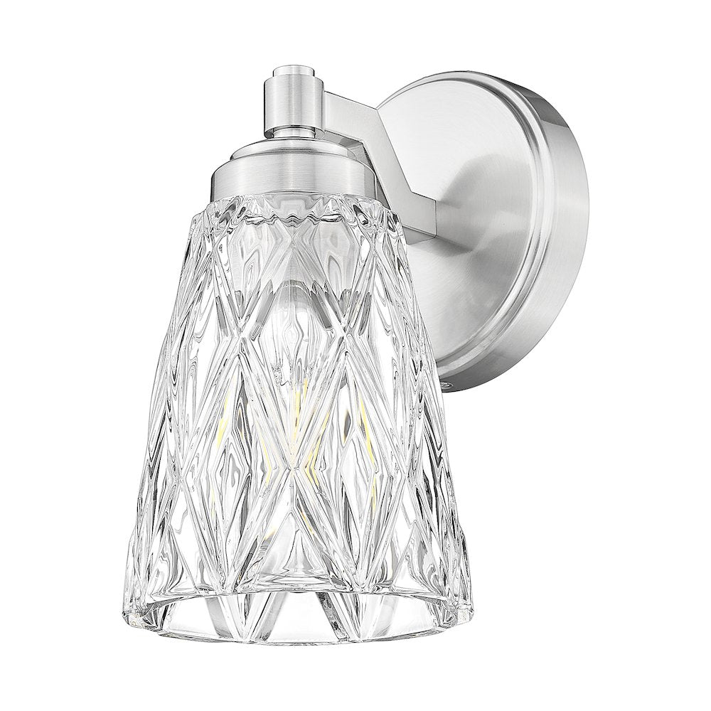 Z-Lite 1 Light Wall Sconce, Brushed Nickel