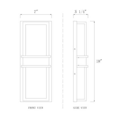 Z-Lite 2 Light Outdoor Wall Light