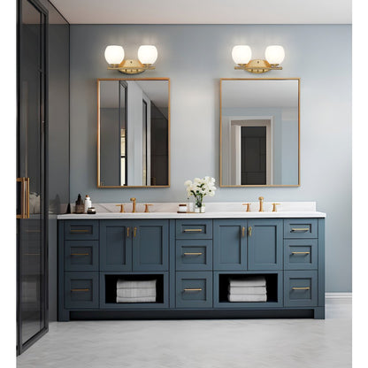 Z-Lite 2 Light Vanity, Modern Gold