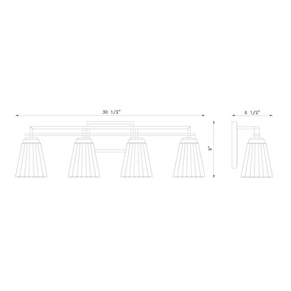 Z-Lite 4 Light Vanity