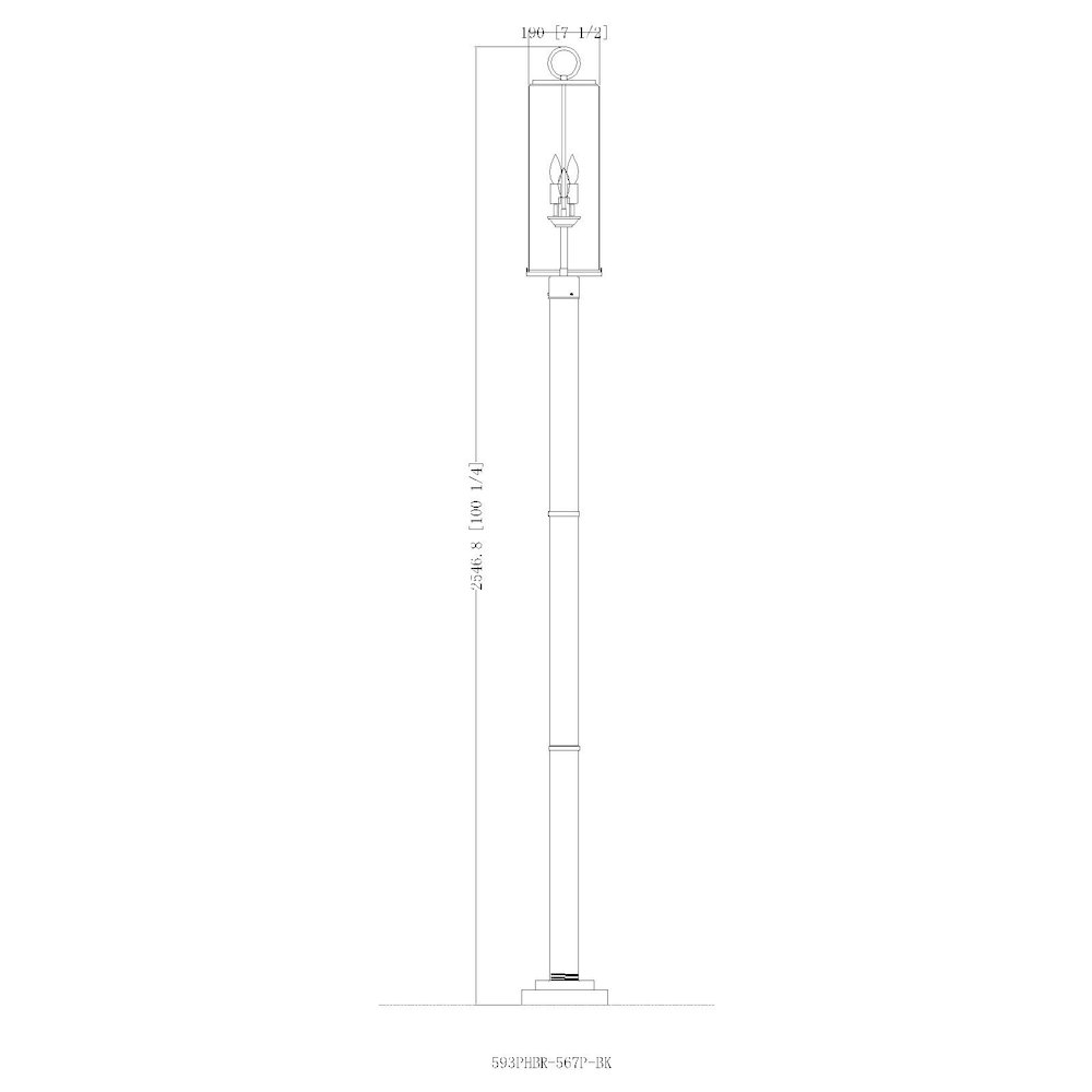 Z-Lite 3 Light Outdoor Post Mounted Fixture