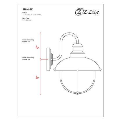 Z-Lite 1 Light Outdoor Wall Light