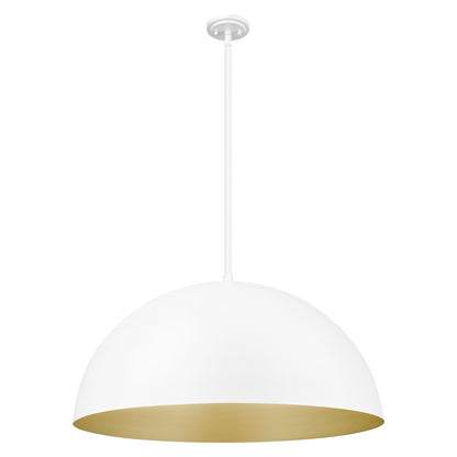 Z-Lite 3 Light Pendant, Matte White
