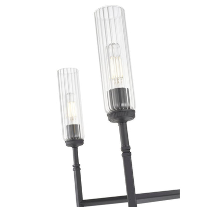 Z-Lite 5 Light Chandelier, Matte Black