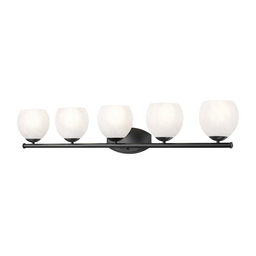 Z-Lite 5 Light Vanity, Matte Black