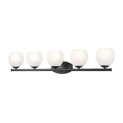 Z-Lite 5 Light Vanity, Matte Black