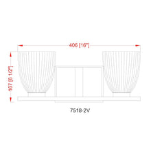 Z-Lite Naya 2 Light Vanity in Modern Gold color, Steel frame