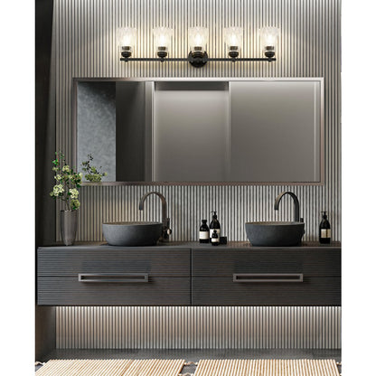 Z-Lite 5 Light Vanity, Matte Black