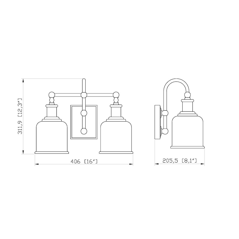 Z-Lite 2 Light Vanity