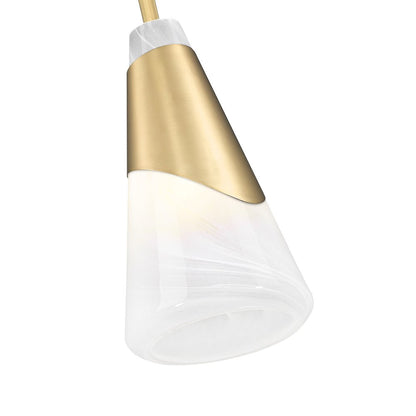 Z-Lite Aimie 1 Light Pendant, Modern Gold