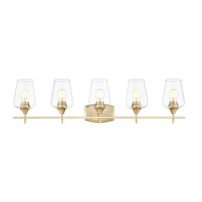 Z-Lite 5 Light Vanity, Burnished Brass