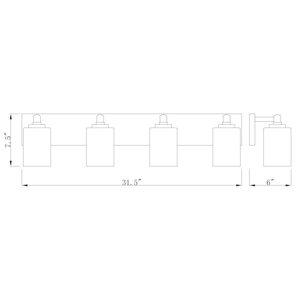 Z-Lite 4 Light Vanity
