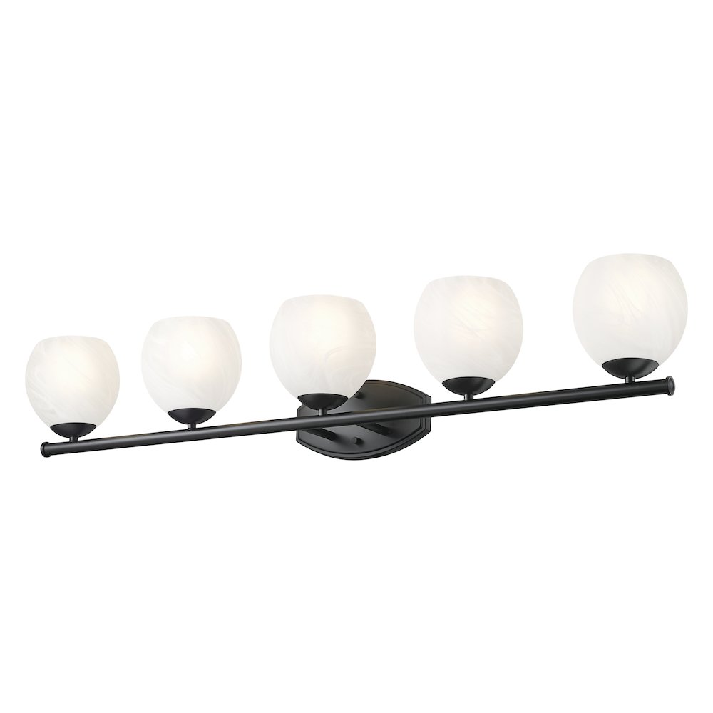 Z-Lite 5 Light Vanity, Matte Black