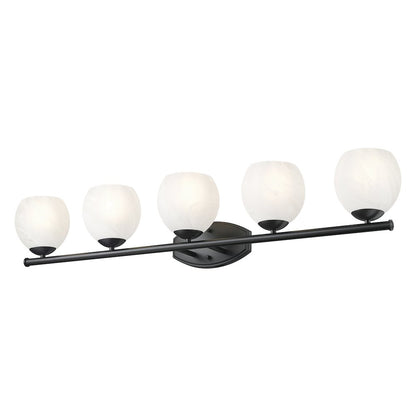 Z-Lite 5 Light Vanity, Matte Black