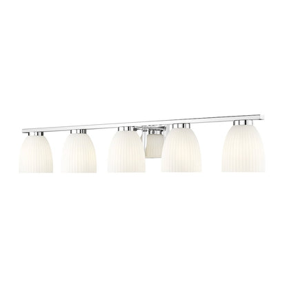 Z-Lite Naya 5 Light Vanity in Chrome color, Steel frame