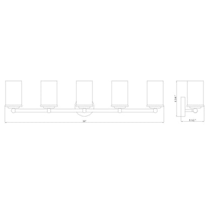Z-Lite 5 Light Vanity