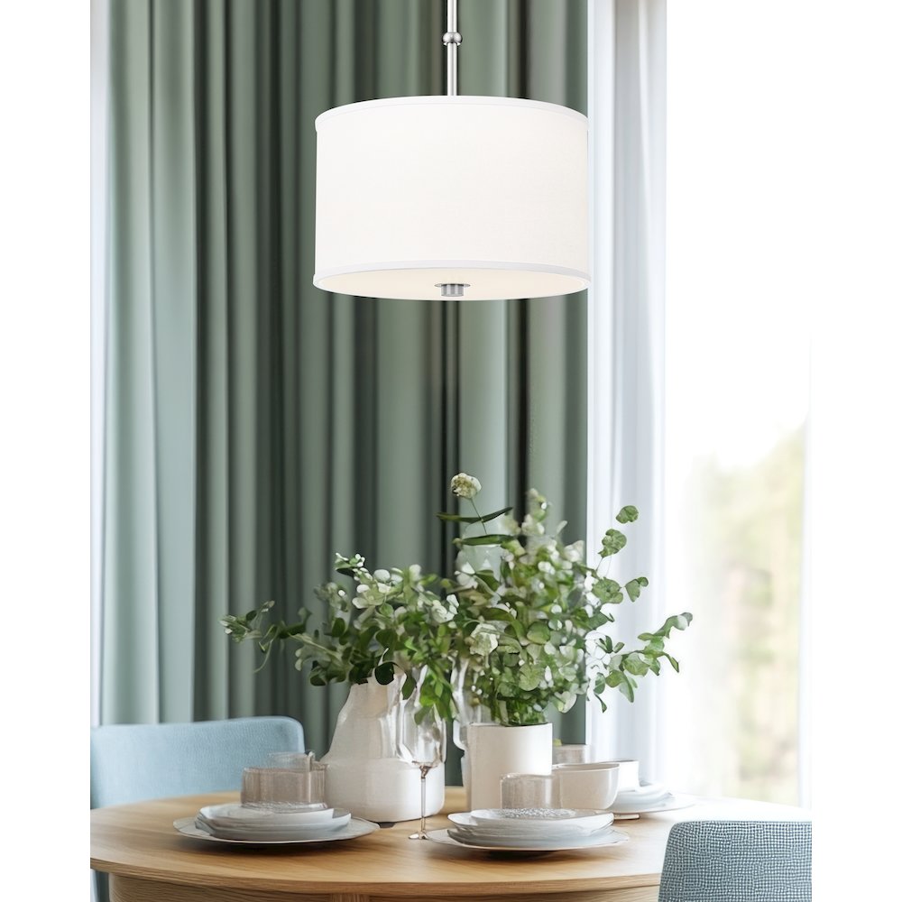 Z-Lite 1 Light Pendant, Brushed Nickel
