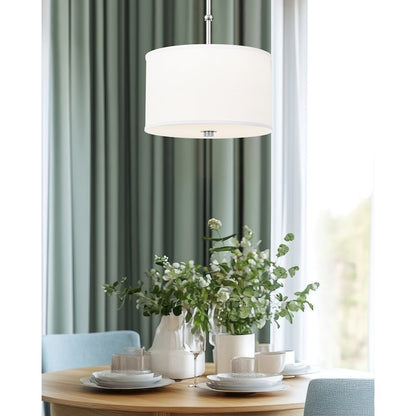Z-Lite 1 Light Pendant, Brushed Nickel