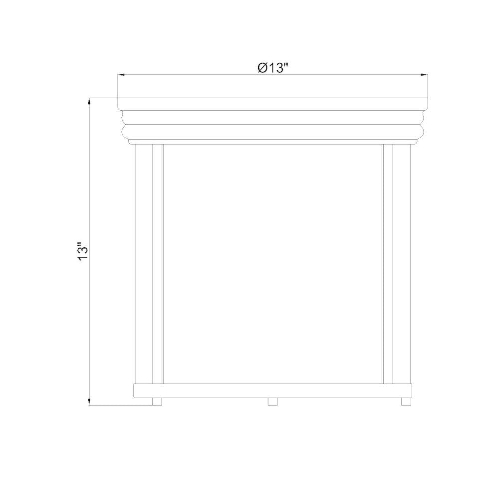 Z-Lite 3 Light Flush Mount