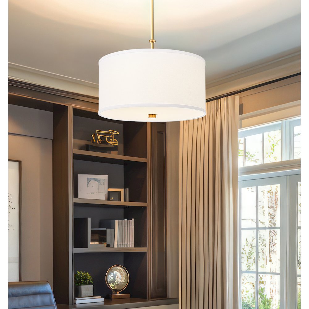 Z-Lite 1 Light Pendant, Modern Gold