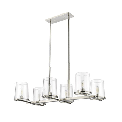 Z-Lite 6 Light Linear Chandelier