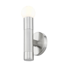 Z-Lite Stari 1 Light Wall Sconce in Brushed Nickel color, Steel frame
