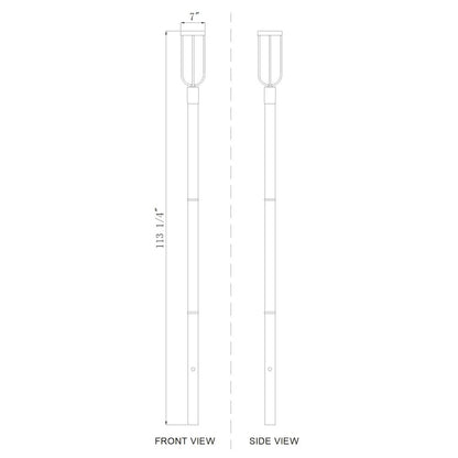 Z-Lite 1 Light Outdoor Post Mounted Fixture