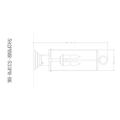 Z-Lite 2 Light Outdoor Pier Mounted Fixture