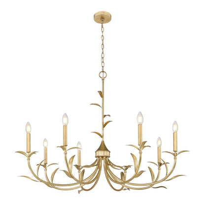 Z-Lite 8 Light Chandelier, Gold Leaf