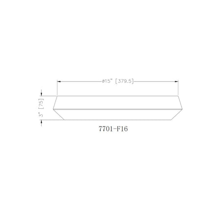 Z-Lite 1 Light Flush Mount, Modern Gold