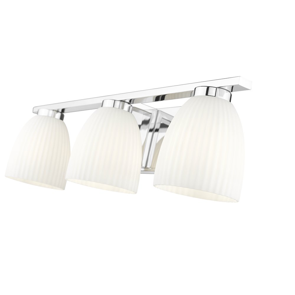 Z-Lite Naya 3 Light Vanity in Chrome color, Steel frame